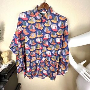 Men’s Shirt Baseball Team Long sleeve Top Vintage